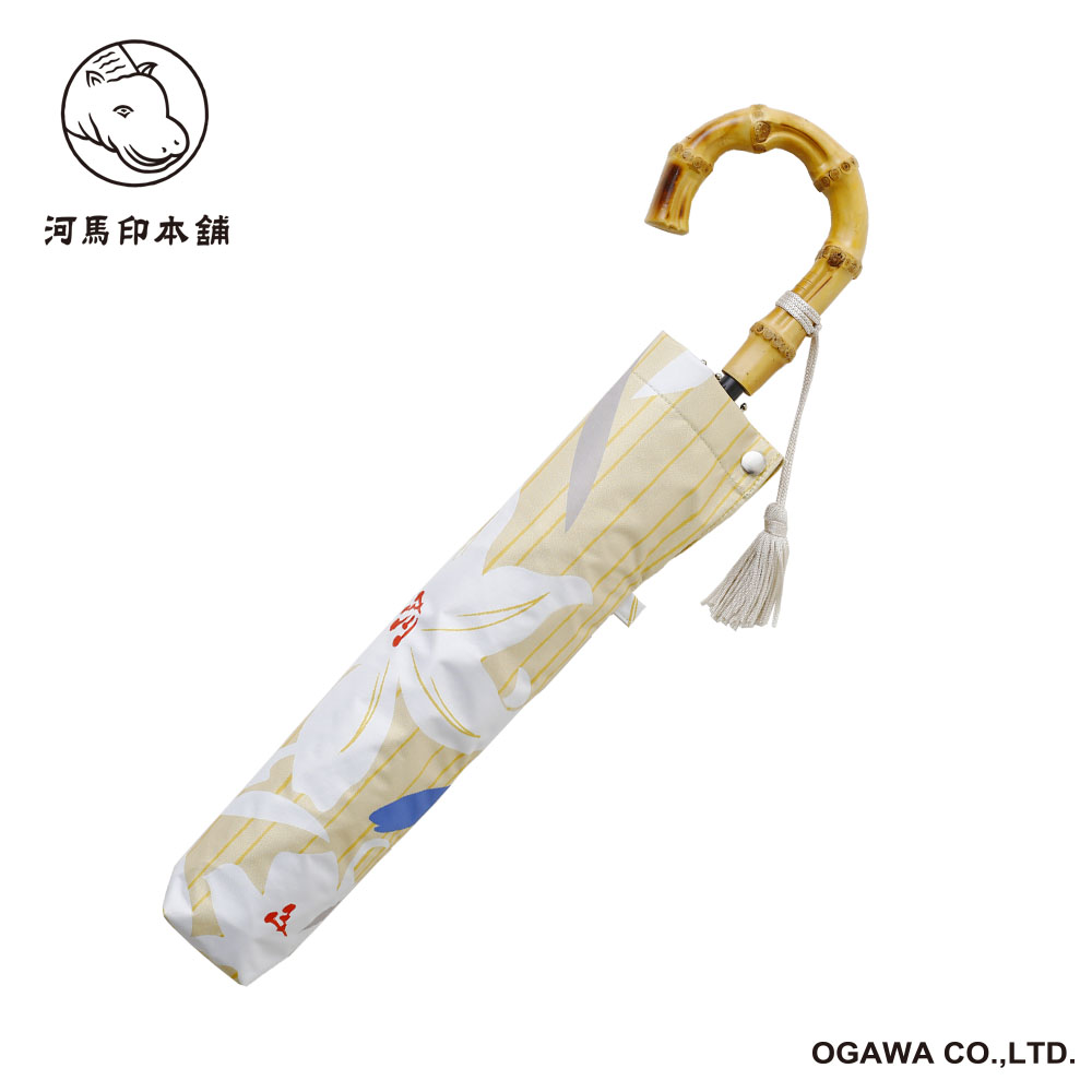 河馬印本舗　晴雨兼用傘　2段折りたたみ（Medium）【1/2】