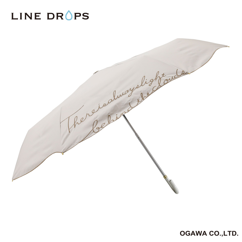 LINEDROPS　刺繍　晴雨兼用折傘