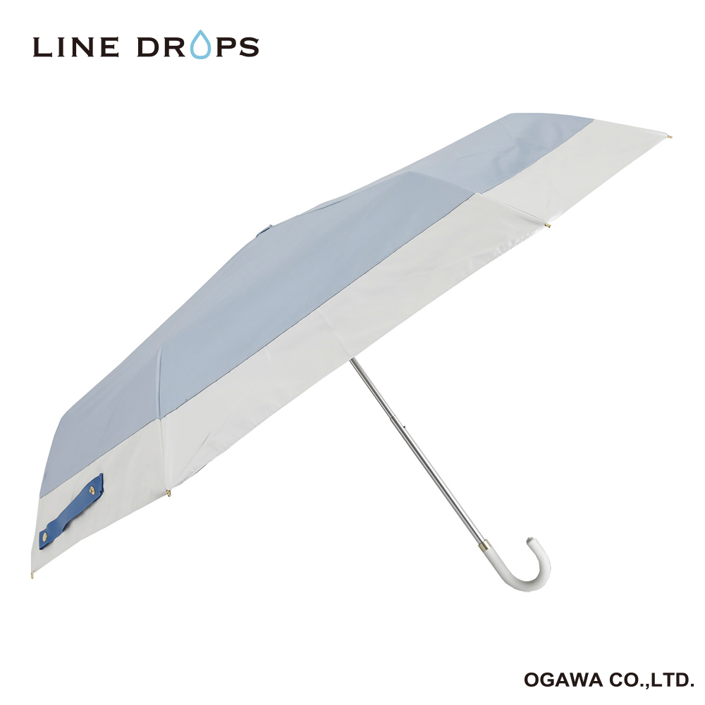 LINEDROPS　バイカラー晴雨兼用折傘