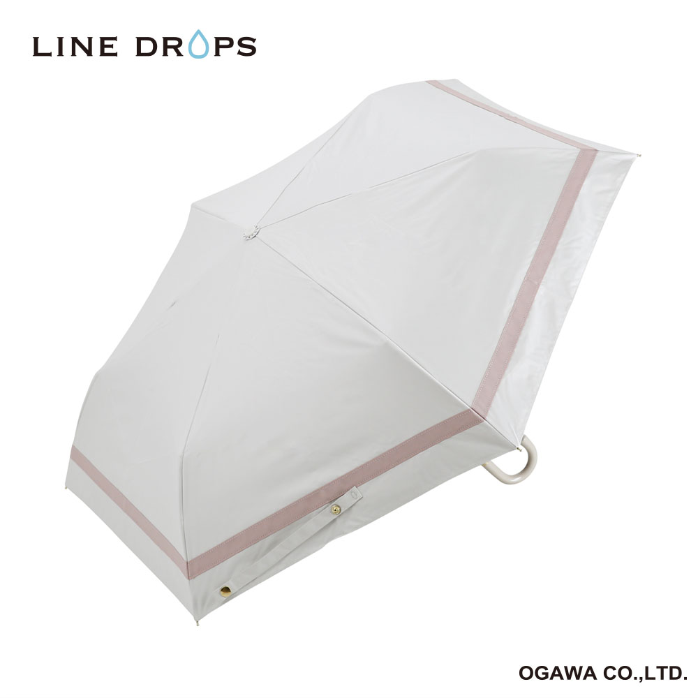 LINEDROPS　グログランリボン晴雨兼用折傘