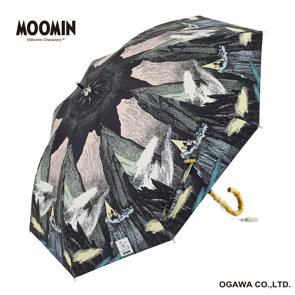 ムーミン　晴雨兼用傘（小説柄）　長傘