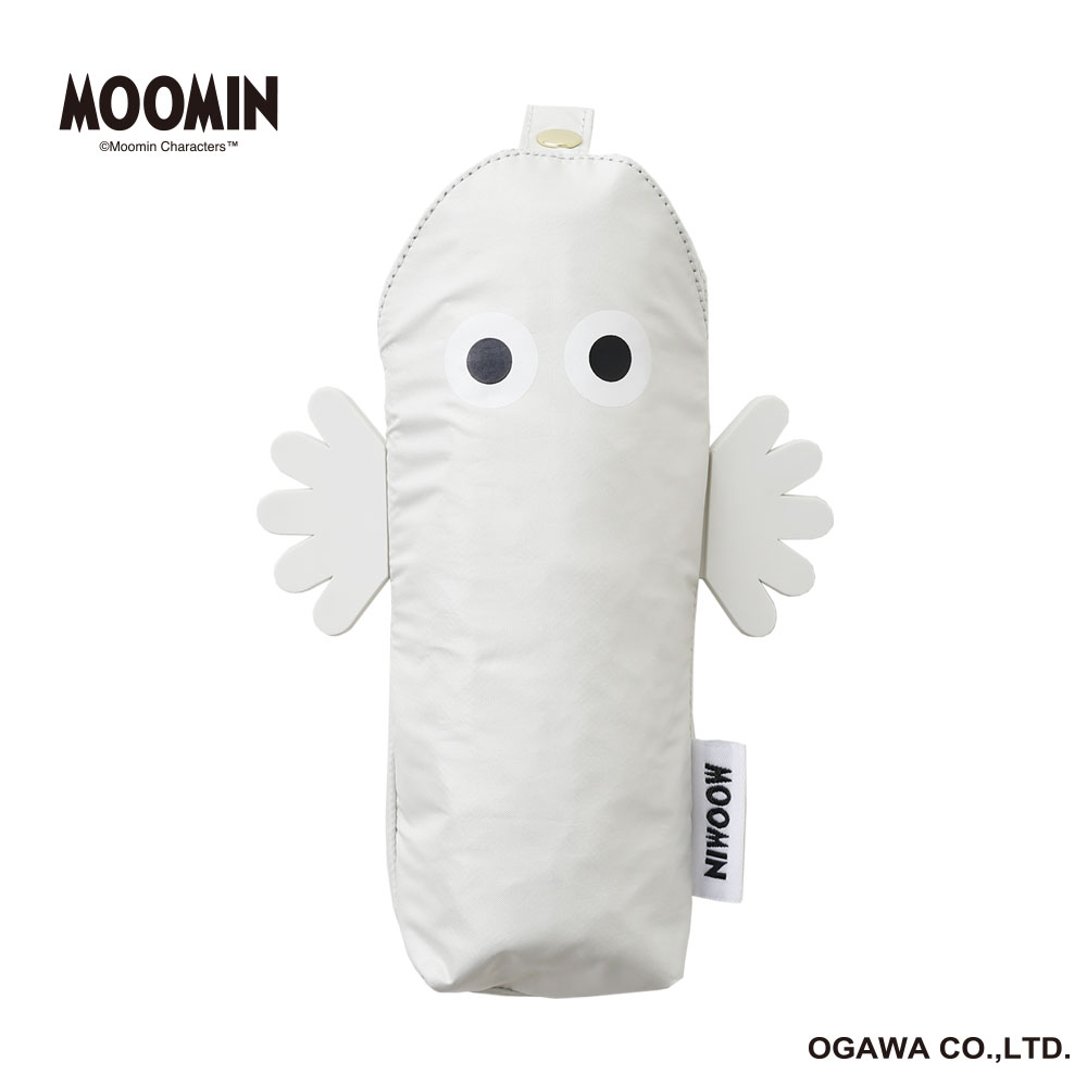ムーミン晴雨兼用折りたたみ傘　ニョロニョロ　／ホワイトミニ