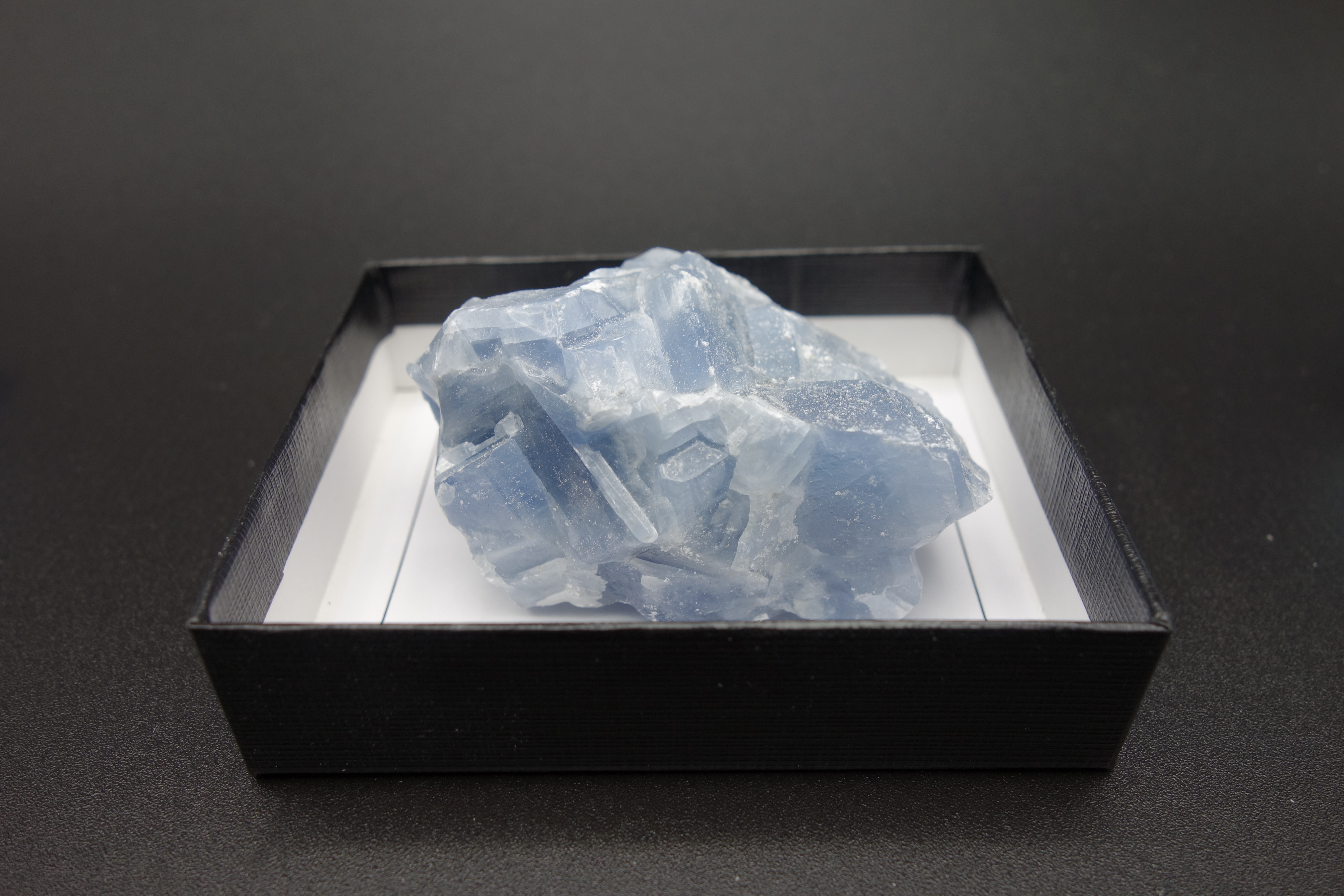 小箱入り鉱物/ブルー方解石