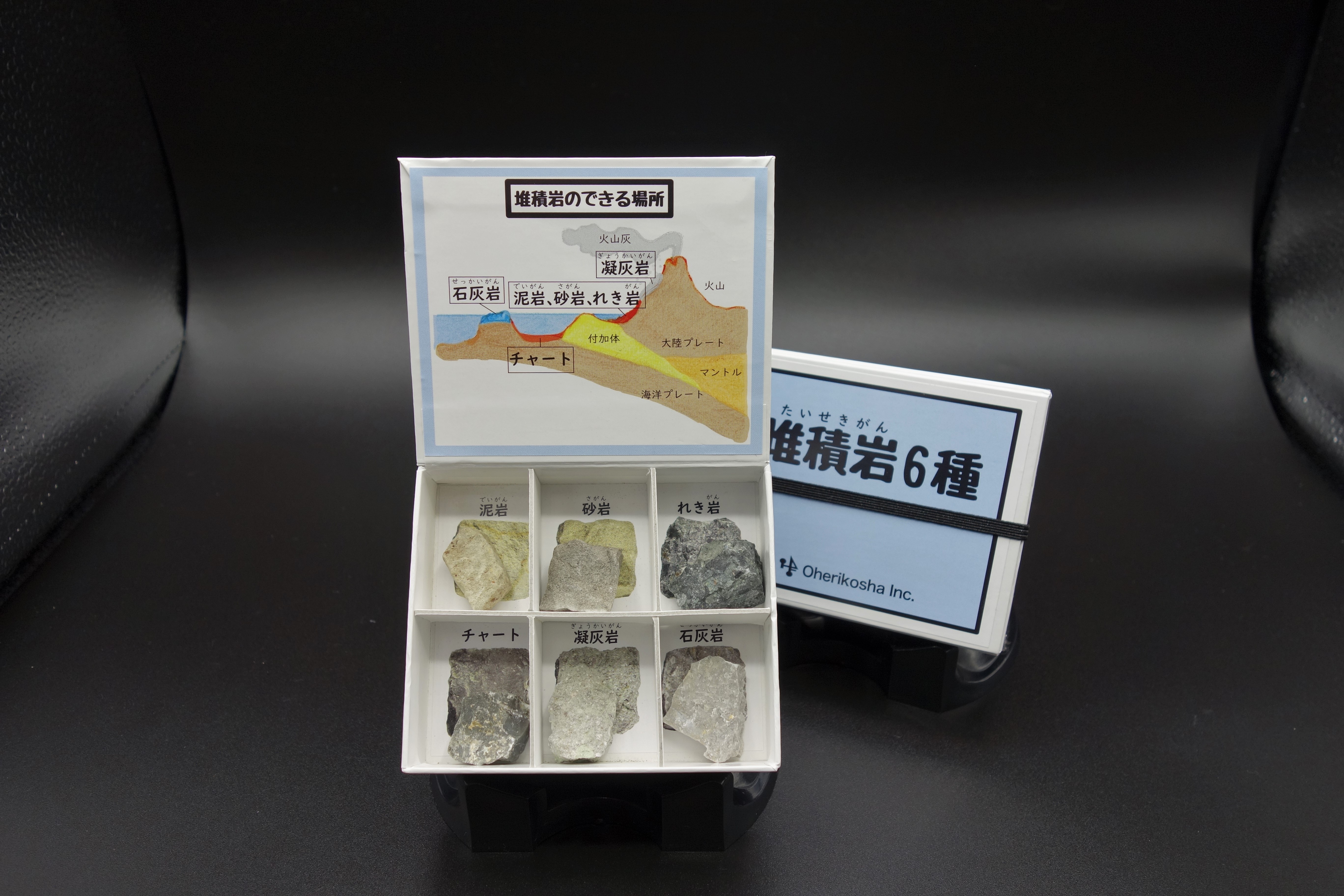 ミニ標本シリーズ/堆積岩標本6種