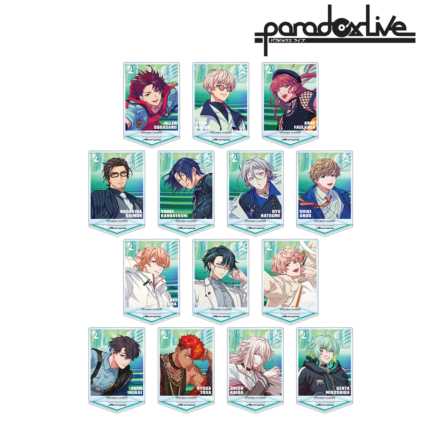Paradox Live Battle of Unity トレーディングアクリルスタンド ver.A(単位/BOX)