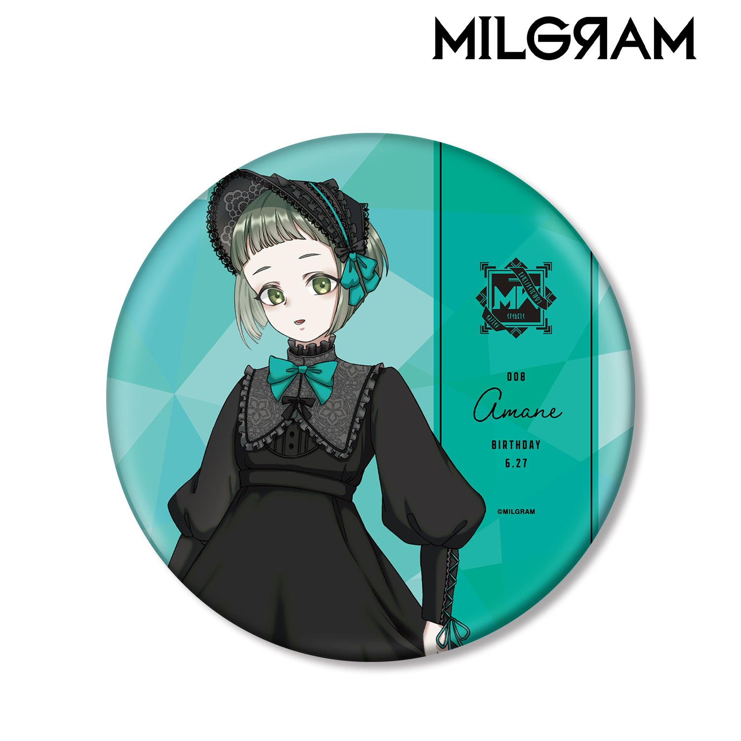 MILGRAM -ミルグラム- 描き下ろし アマネ バースデーver. 第2弾 BIG缶バッジ