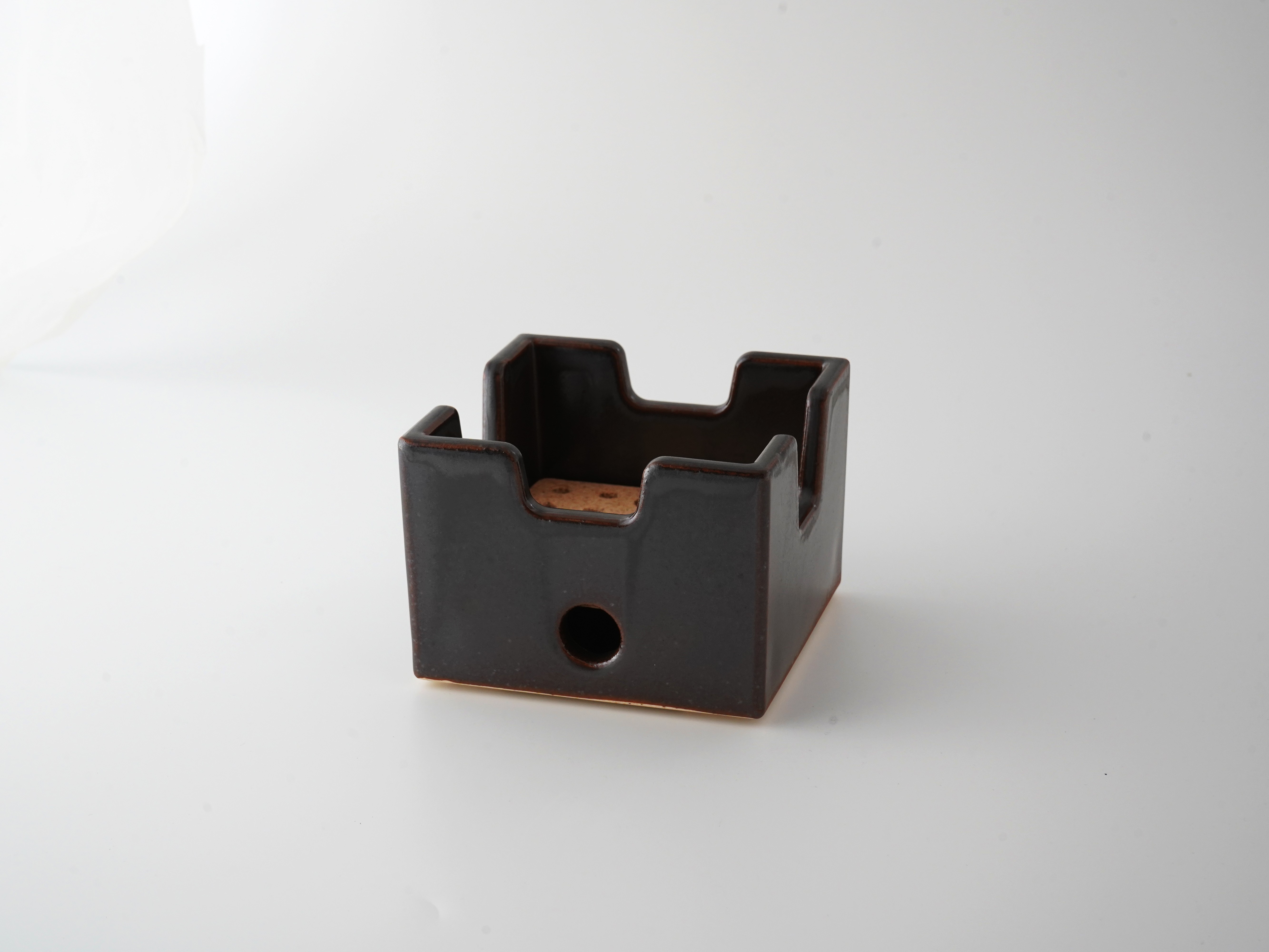 黒　正角コンロ(鋳込み)スノコ付