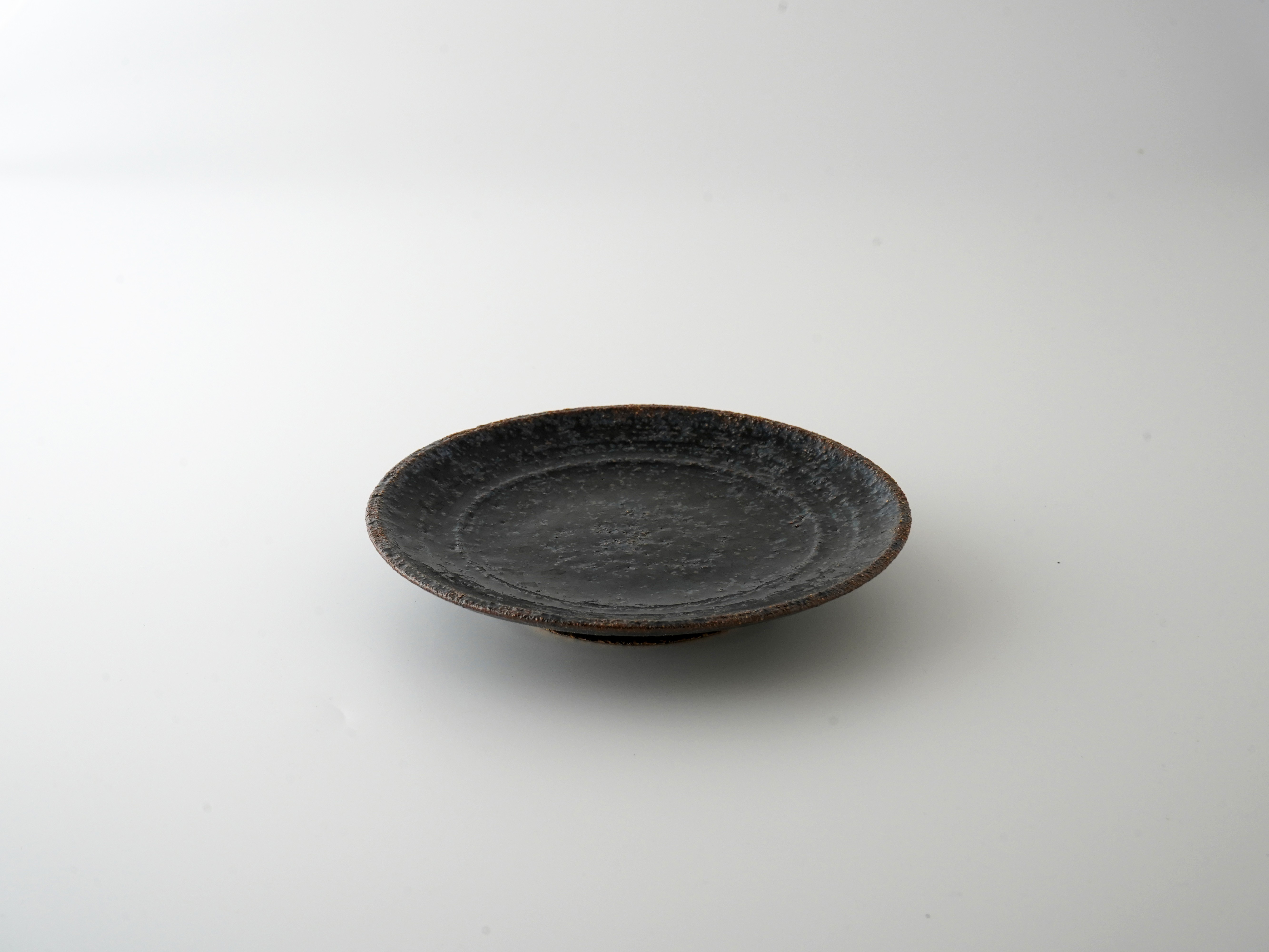 黒そば　四寸台皿