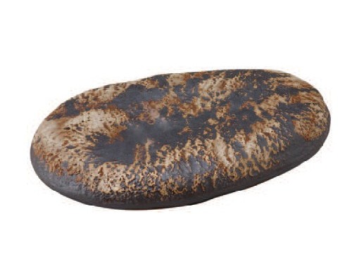 白化粧小判型手作り石焼石