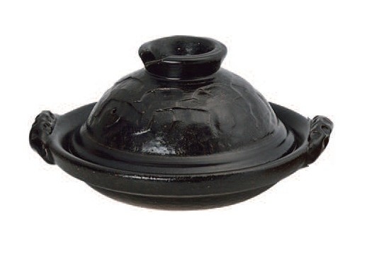 黒釉九寸スッポン鍋