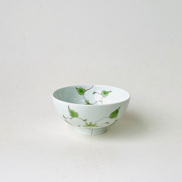 錦唐草（グリーン）お碗(小)