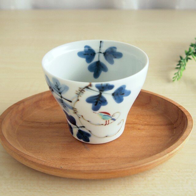 錦鳥とシダ模様新煎茶(小)