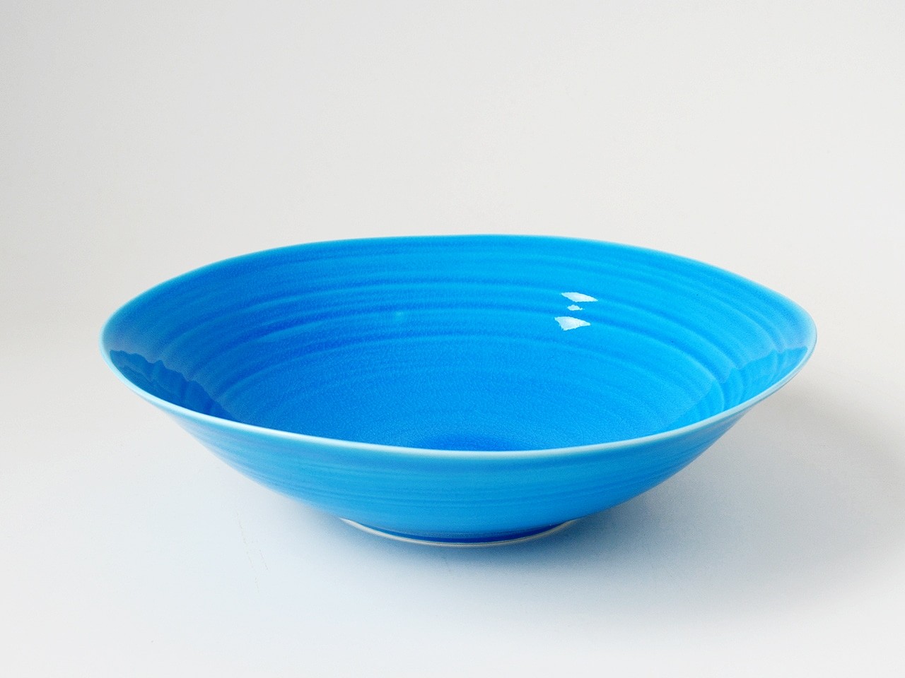 浅葱交趾なぶり鉢