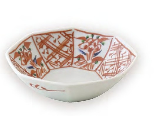 立万歴八角小鉢