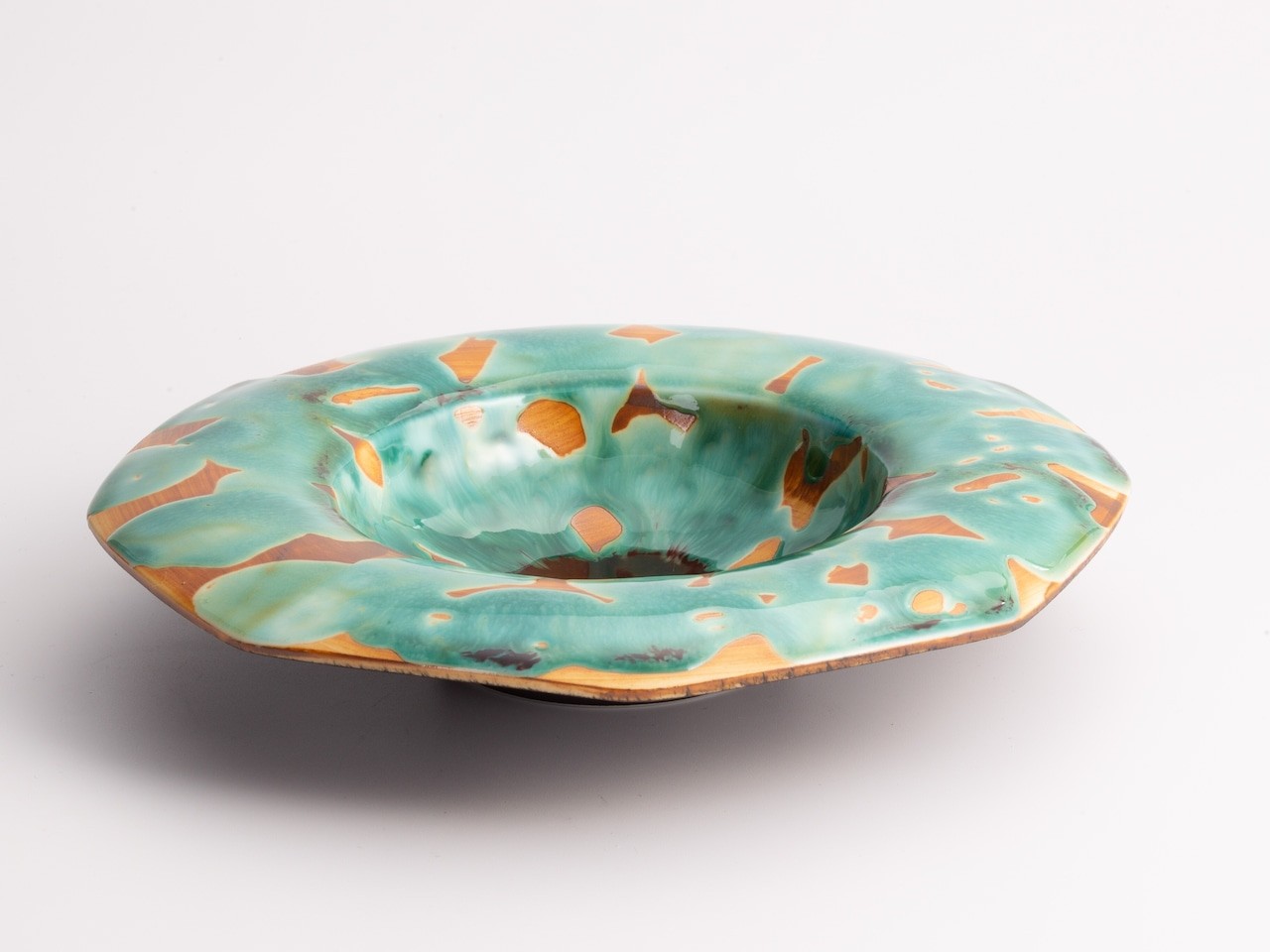 錆辰砂オクタプレート