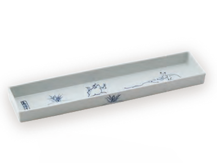 高山寺渕立長角皿(小)