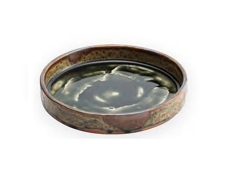 織部丸　渕立口変皿