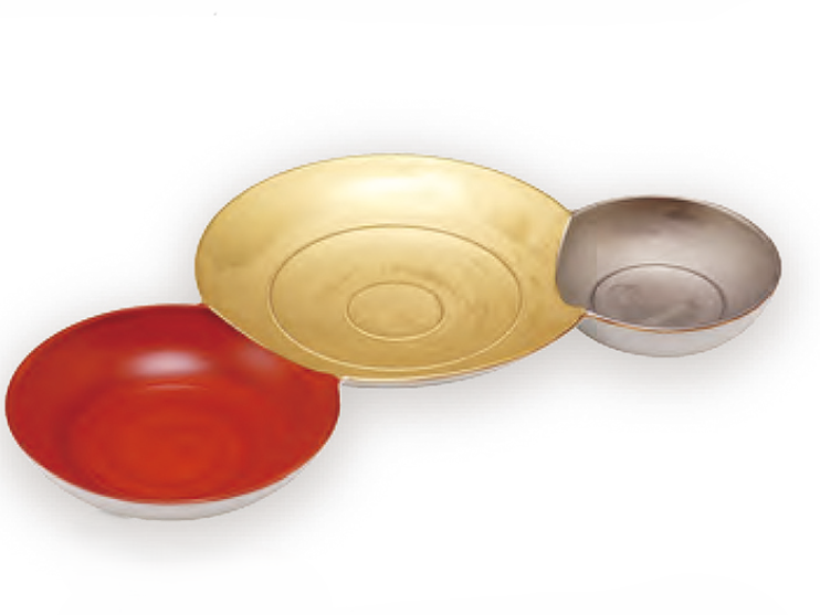 錦朱金プラチナ玉繋ぎ三品盛(小)