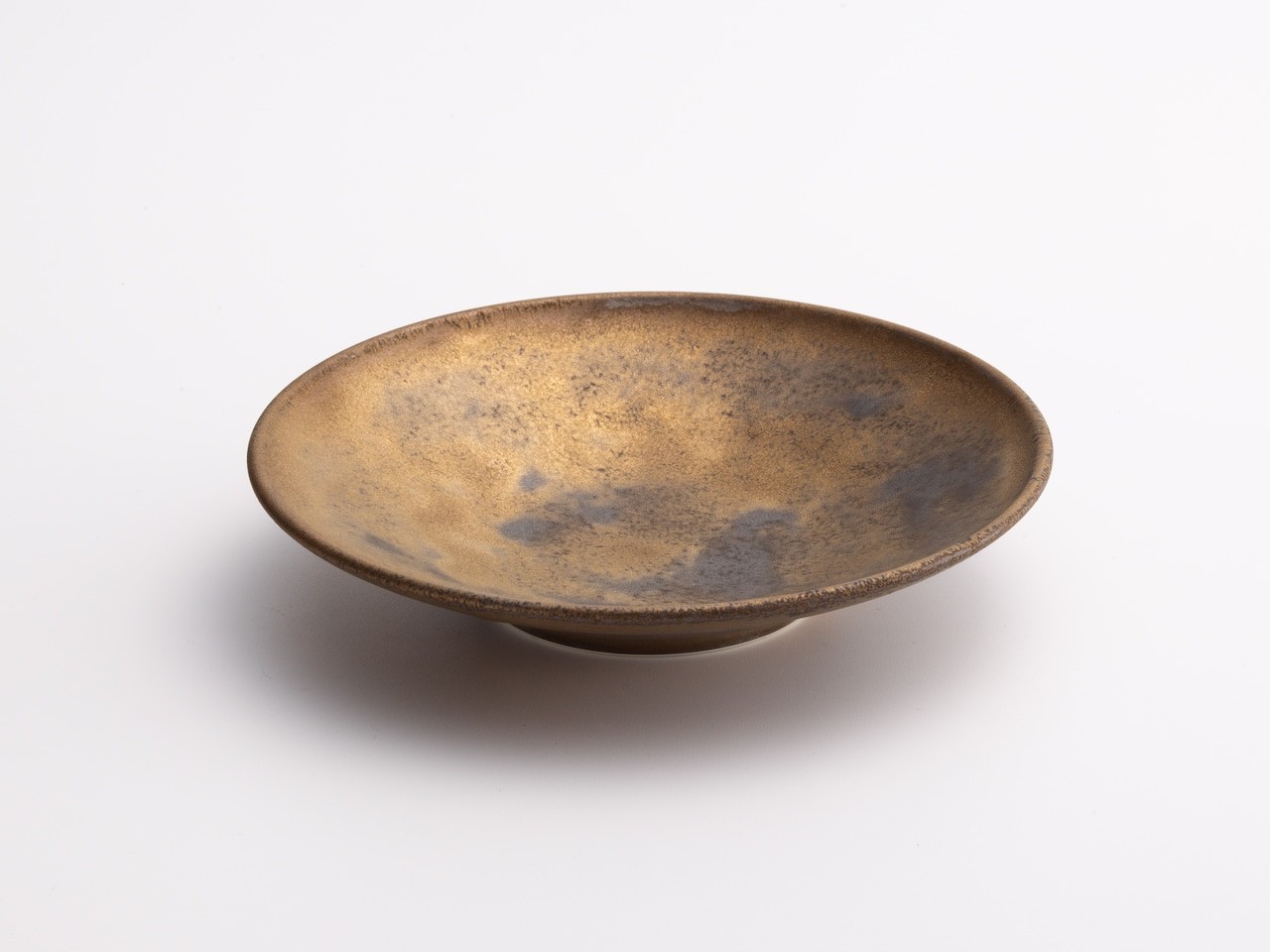 金泥釉五寸丸皿