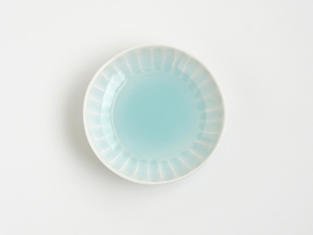 青白磁しのぎ小皿