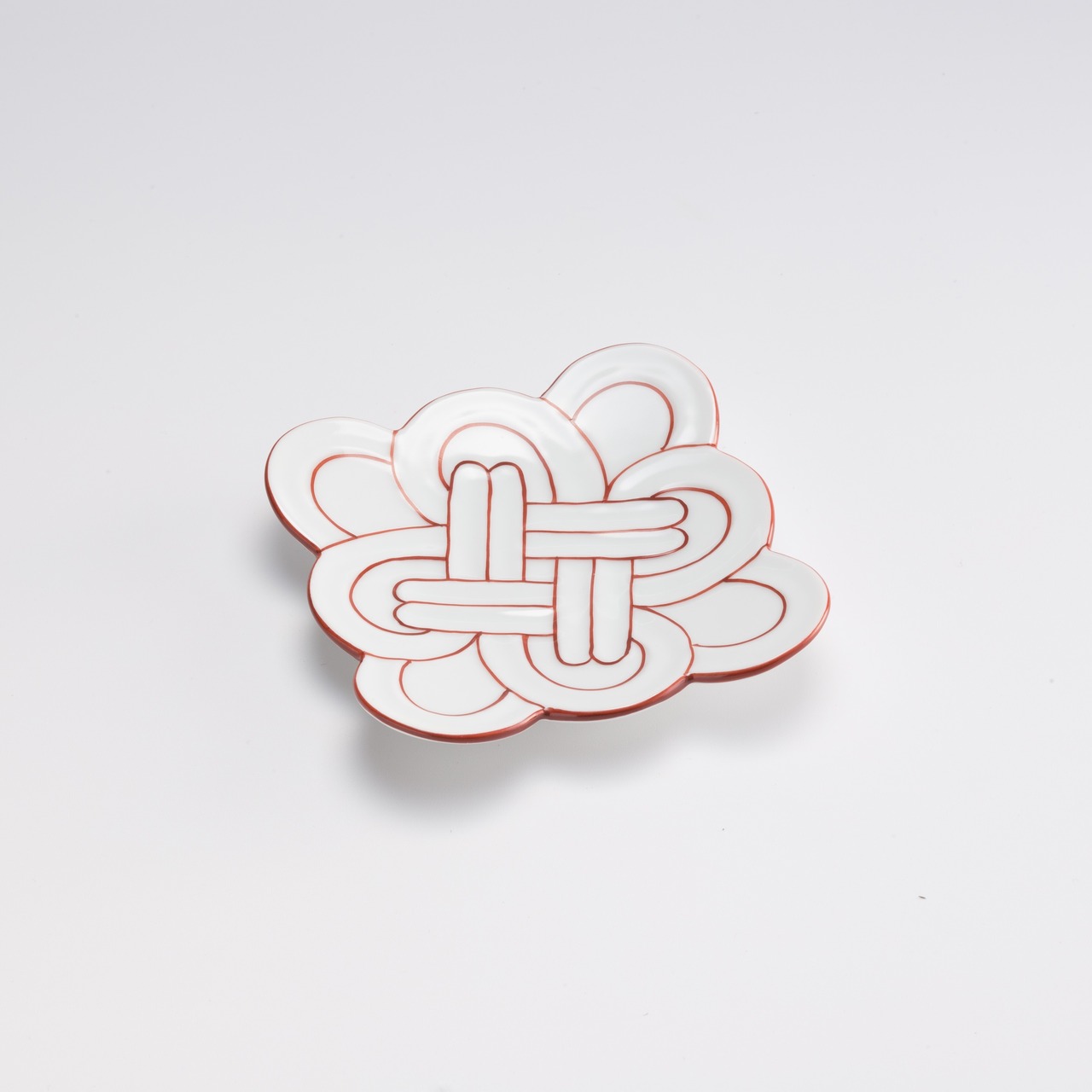 赤線吉祥むすび小皿