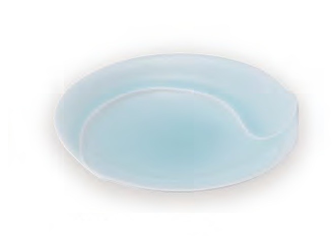 青白磁稜線銘々皿