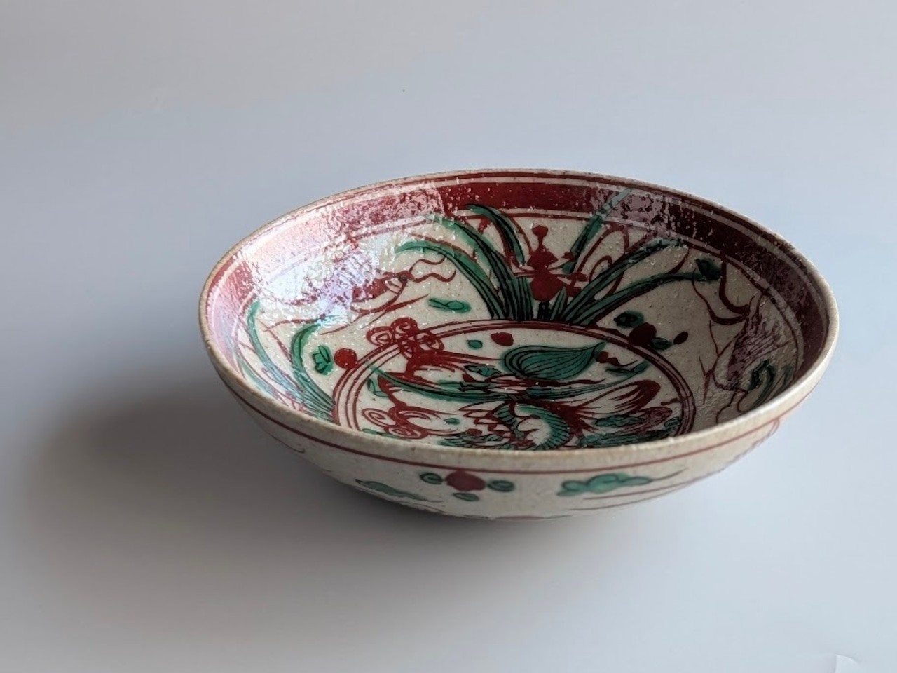 萬歴魚紋丸平六寸向付