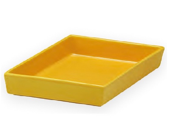 黄交趾新菱型向付