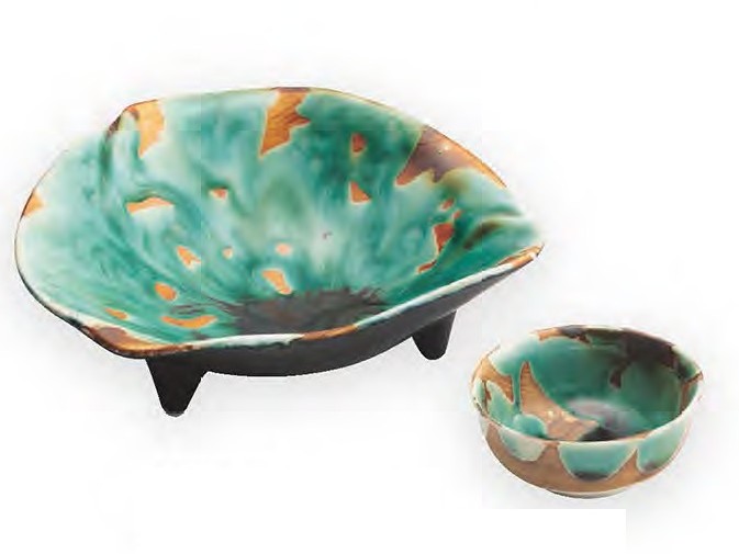 錆辰砂丸千代口