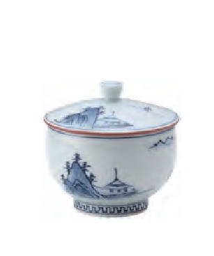 古代山水　蓋付汲出