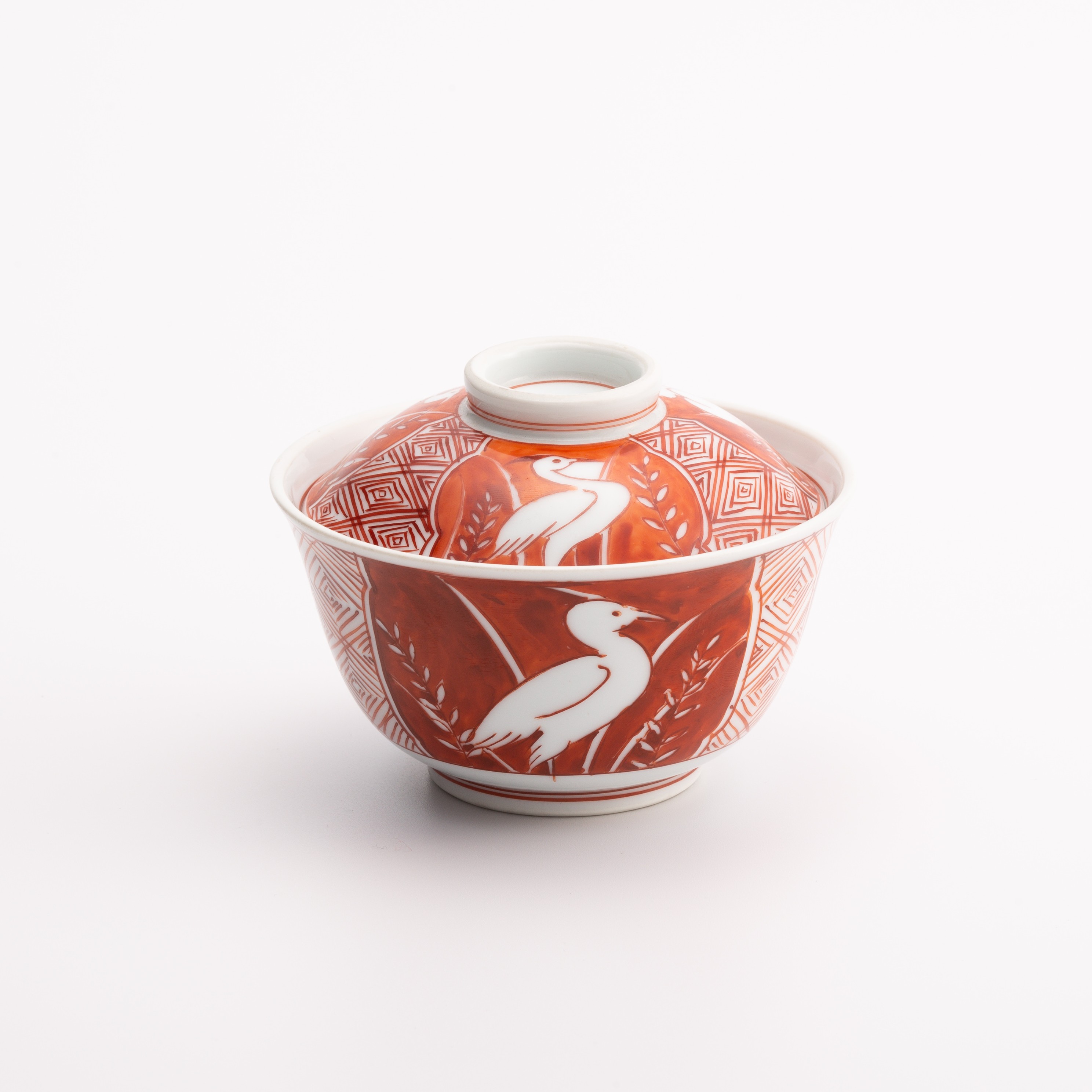 錦サギ絵　反蓋物（中）