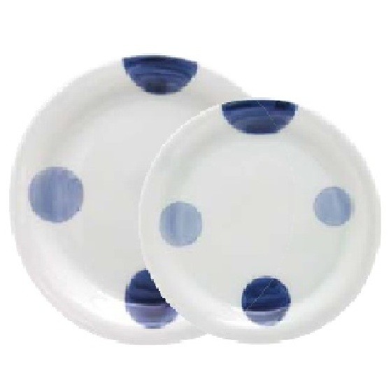 二色丸紋18㎝プレ－ト