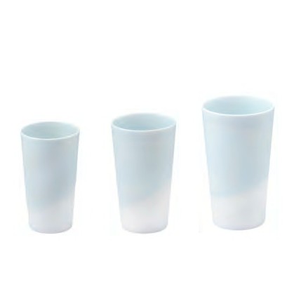 青白釉流し　グラス（Ｌ）