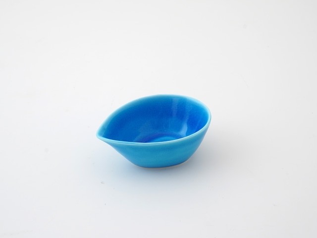 浅葱交趾たまご型小付