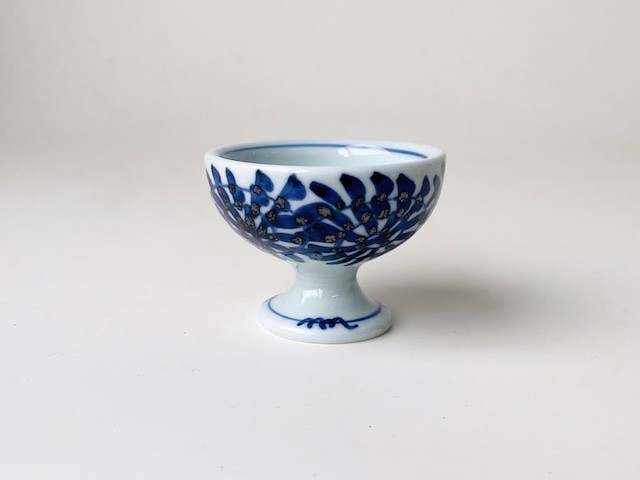 呉須蛸唐草馬上杯