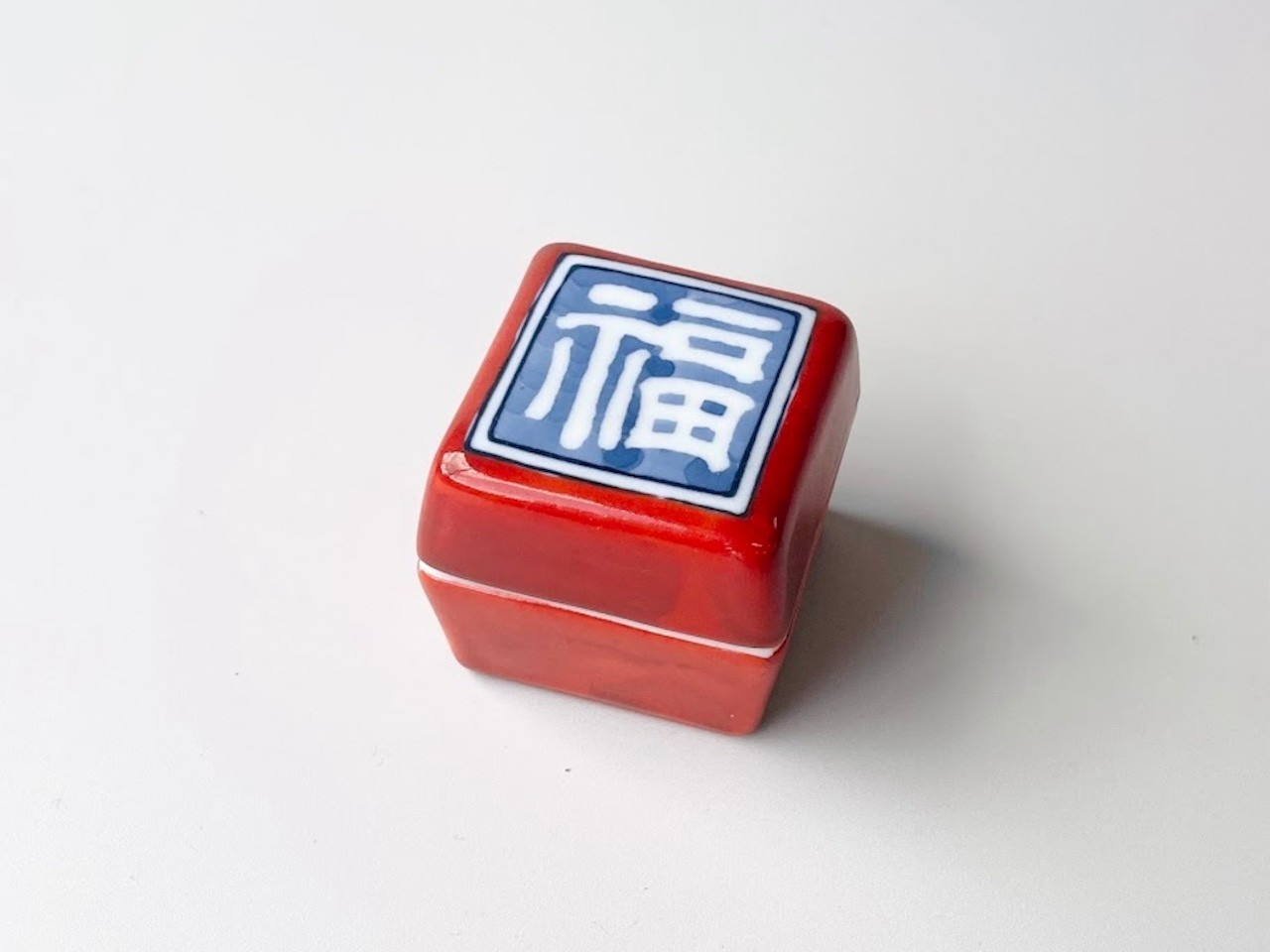 赤濃福の字箱型珍味入