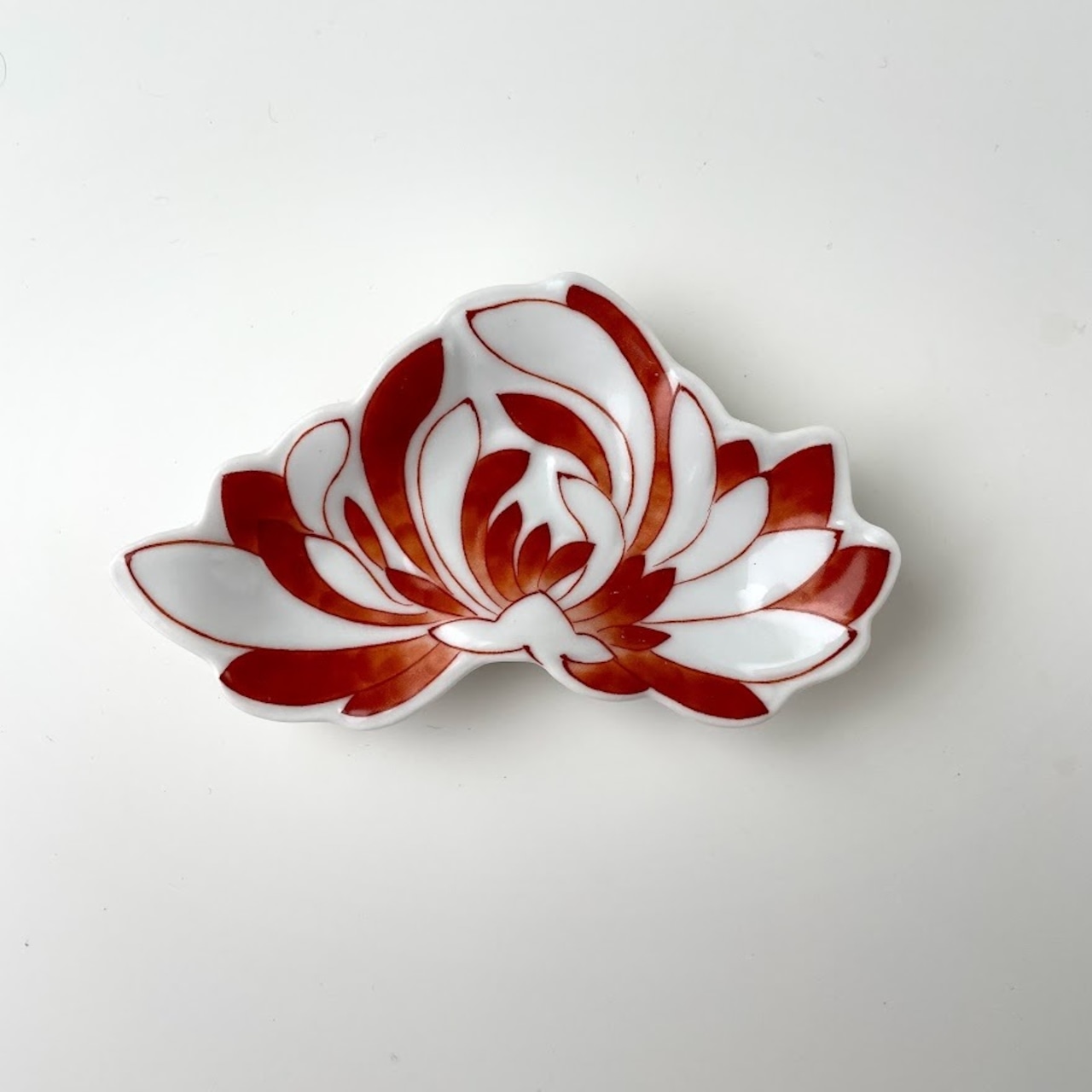 錦赤菊　花型手塩皿