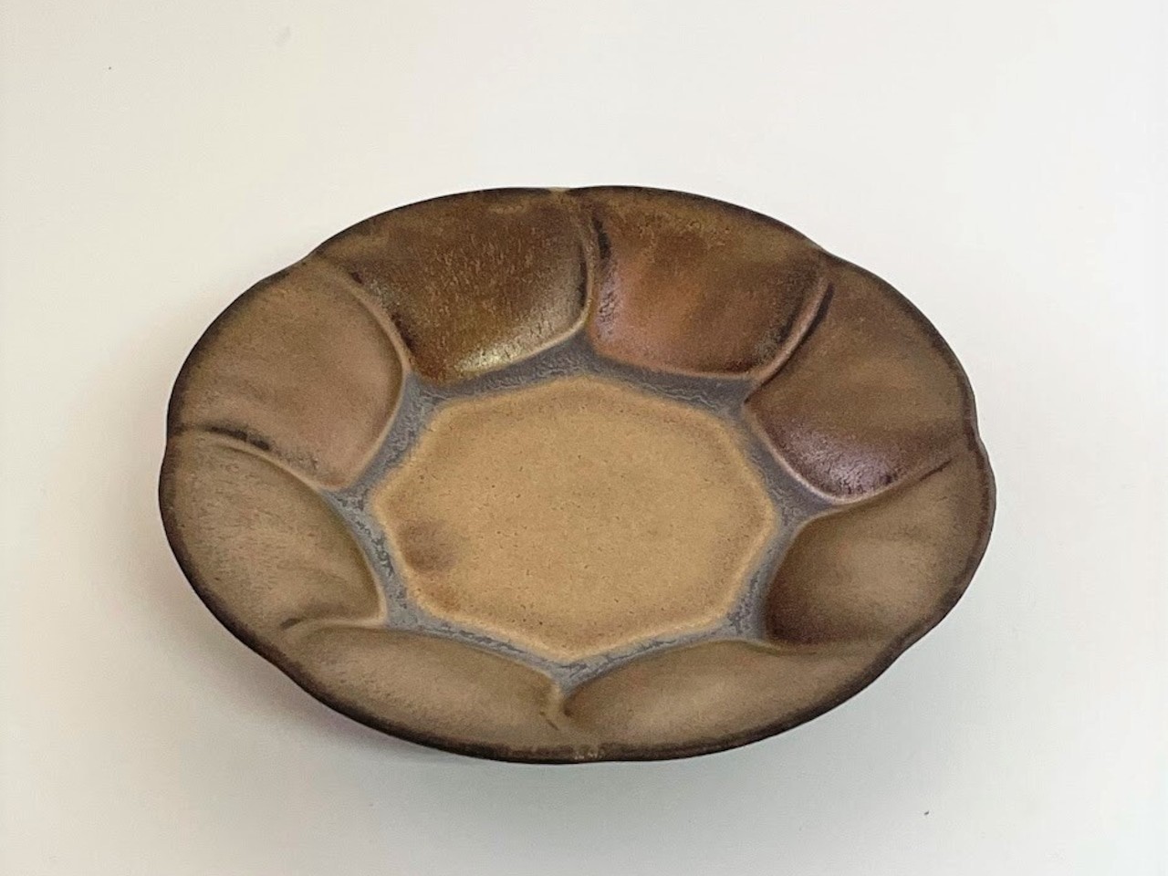 ブロンズゴールド花型皿(小)