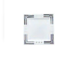 水晶ヒルハウス調黒角プレート(小)