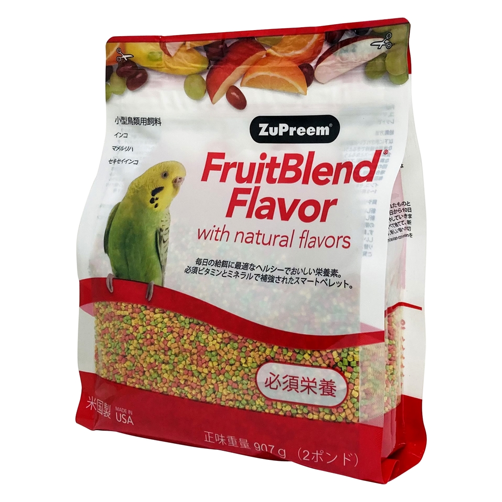 ズプリーム フルーツブレンド S セキセイインコ用 907g