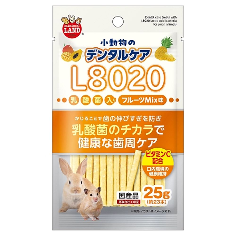 マルカン 小動物のデンタルケア L8020乳酸菌入り フルーツMix味 25g ML-674
