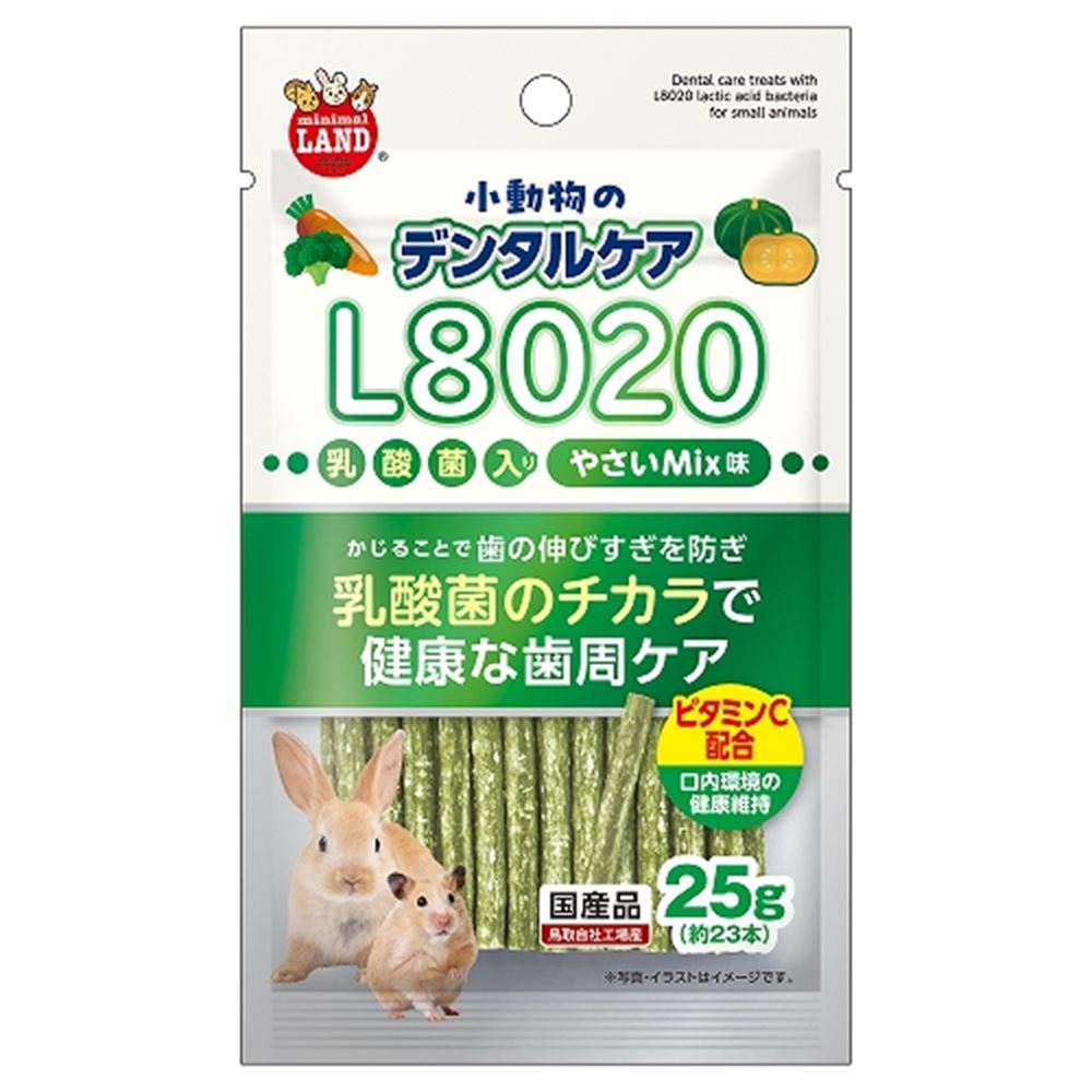 マルカン 小動物のデンタルケア L8020乳酸菌入り やさいMix味 25g ML-676
