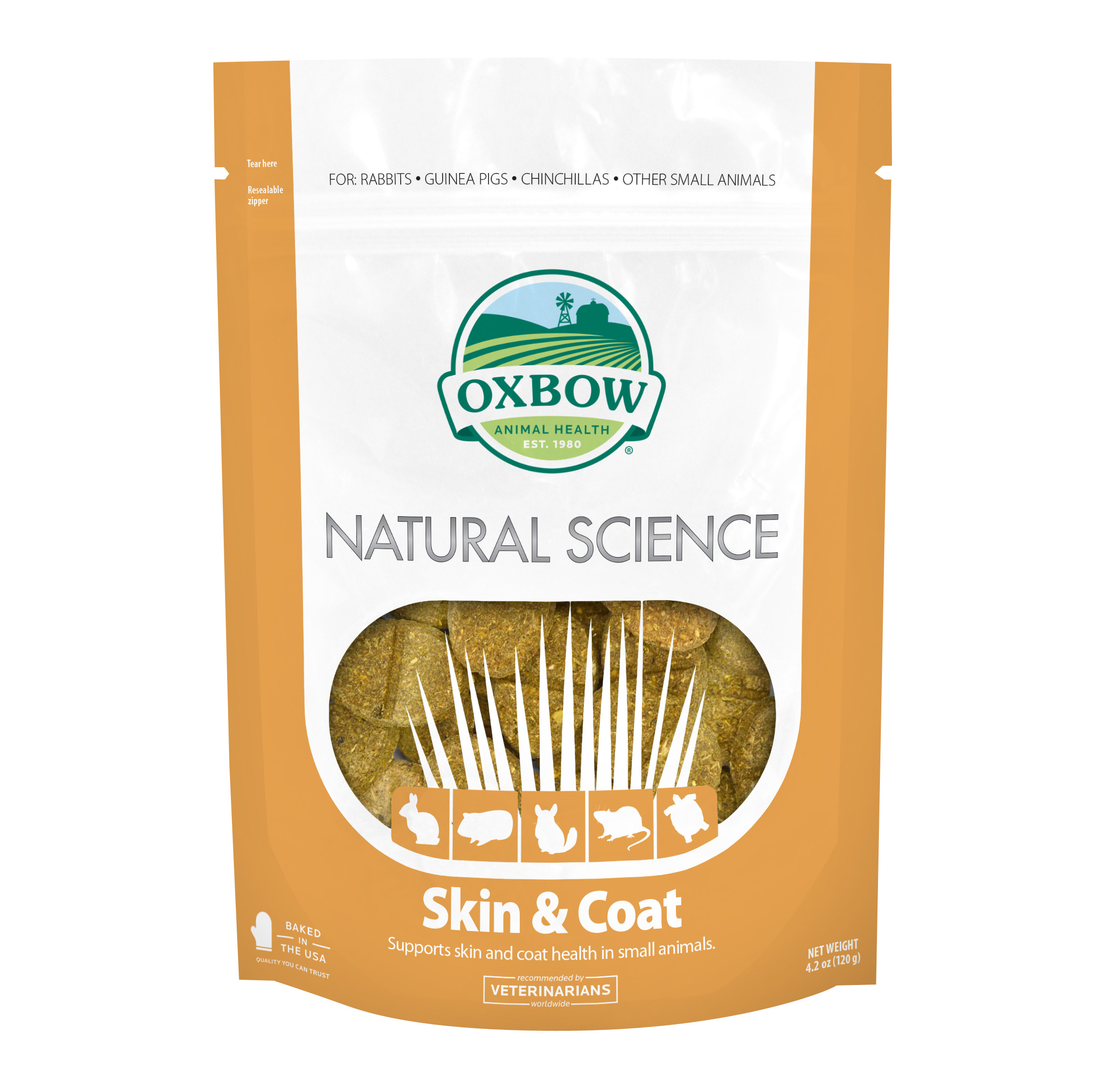 ジュピター OXBOW サプリメント 皮膚＆毛並 120g