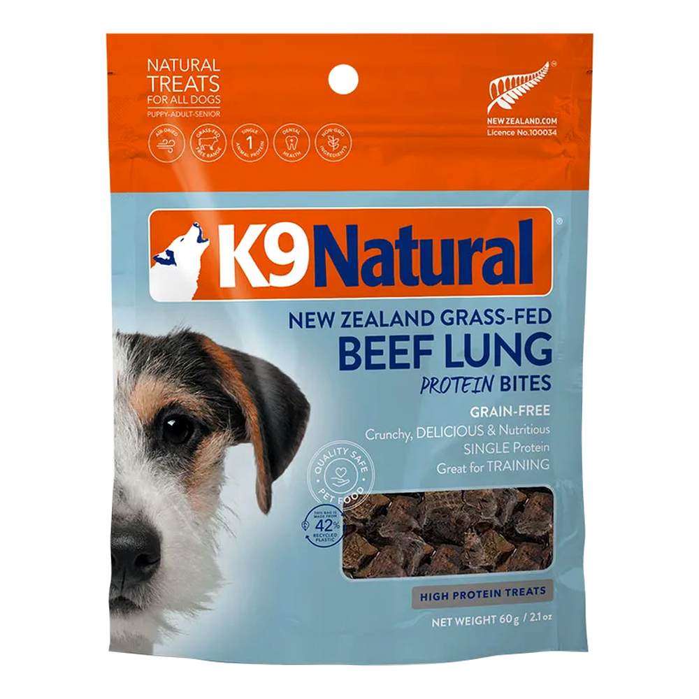 K9Natural エアドライ ビーフ・ラング 60g