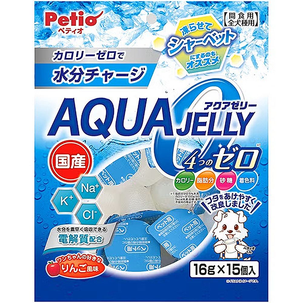 ペティオ アドメイト アクアゼリー4つのゼロ りんご風味 15個