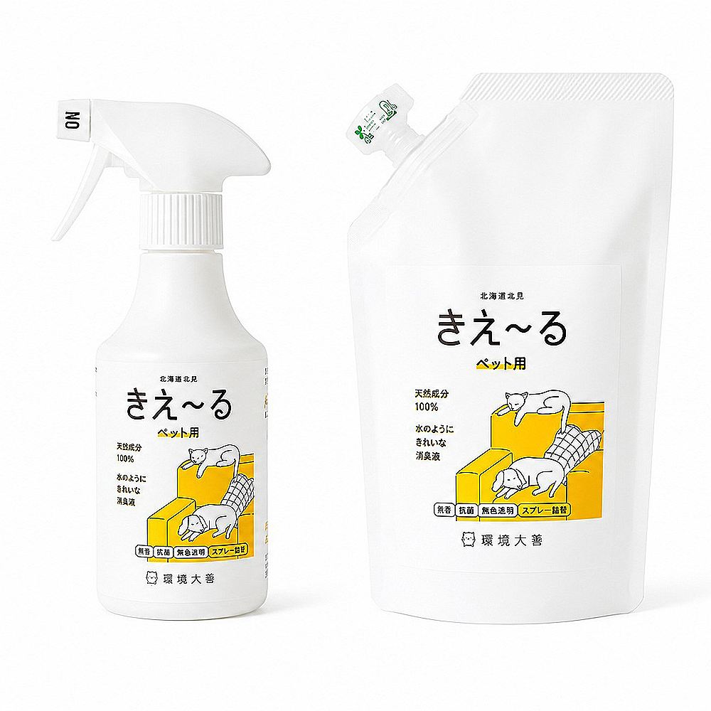 環境大善 きえ～るD ペット用 スプレータイプ