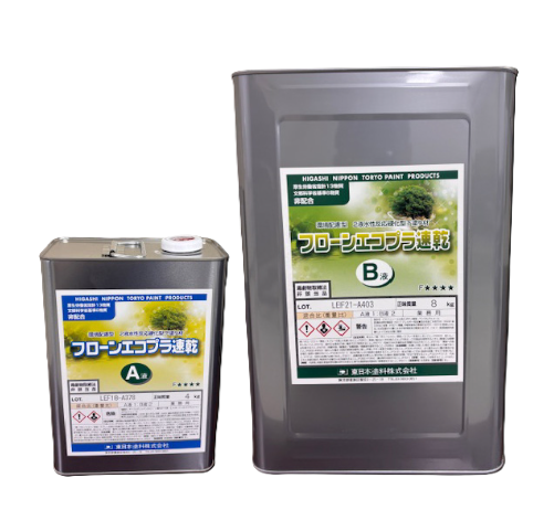 フローンエコプラ速乾　１２ｋｇ缶セット、３ｋｇ缶セット　６，０００円(税抜)～