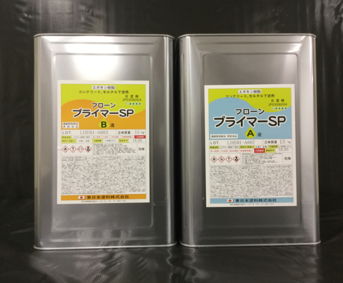 フローンプライマーＳＰ　３０ｋｇ缶セット、１２ｋｇ缶セット、６ｋｇ缶セット　９，２００円(税抜)～