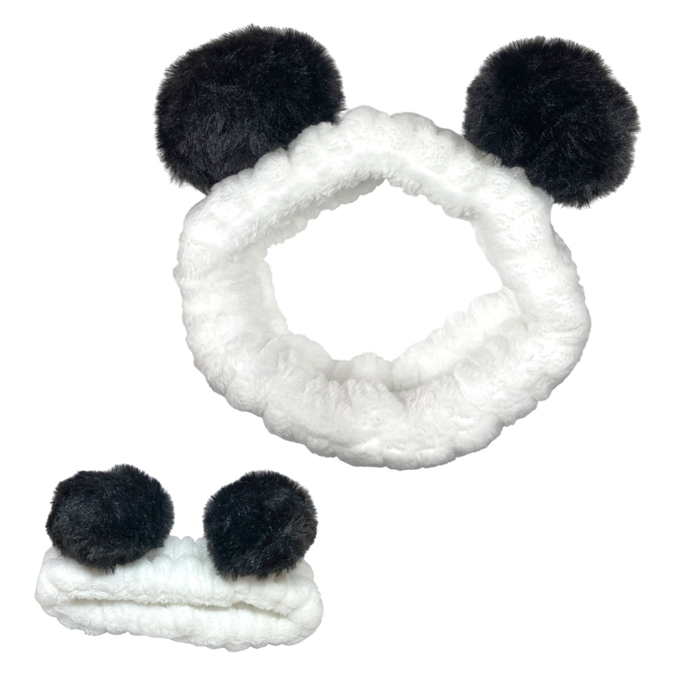 ［パリスキッズ］パンダ ターバン ヘアバンド アニマル 動物 ヘアアクセサリー