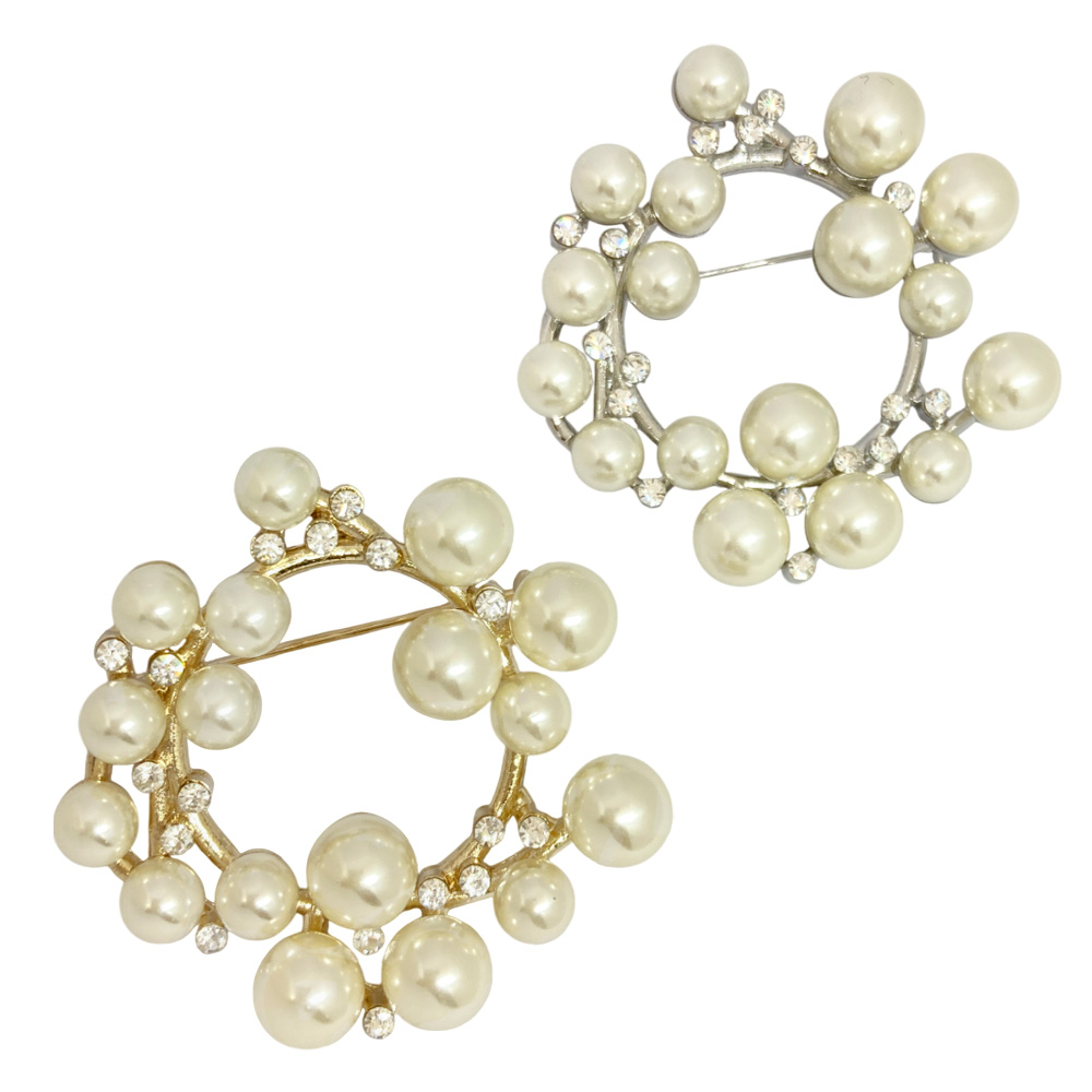 ブローチ パール リース ブローチ フォーマル 卒業式 卒園式 入学式 入園式 上品 エレガント レディース 卸 仕入れ